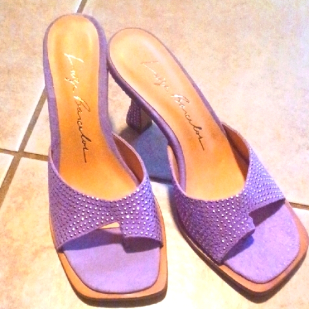 Rare Luisa Barcelos Studded Suede Sandals